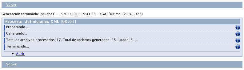 Resultado de la generación